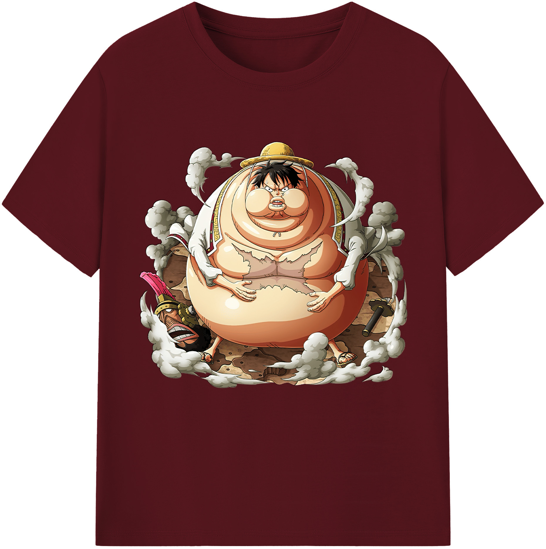 ワンピース モンキー・D・ルフィ ONE PIECE Monkey D. Luffy 綿100％半袖Tシャツ（フロントプリント）